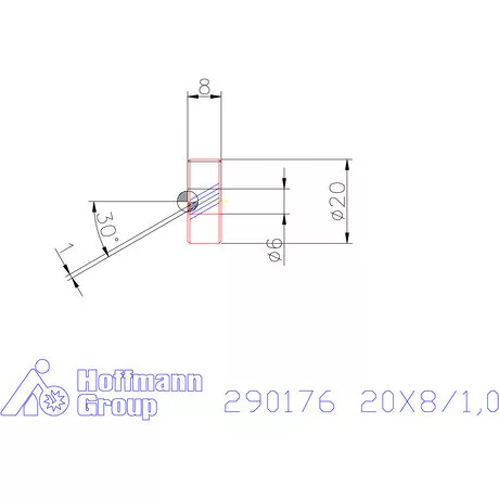 Zeus Recéző görgő PM 20X8/1,0 mm