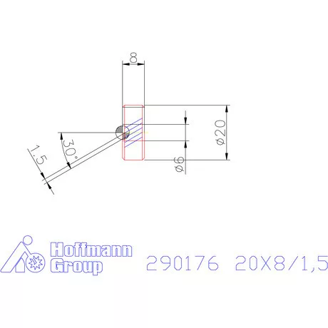 Zeus Recéző görgő PM 20X8/1,5 mm
