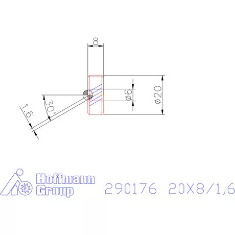 Zeus Recéző görgő PM 20X8/1,6 mm