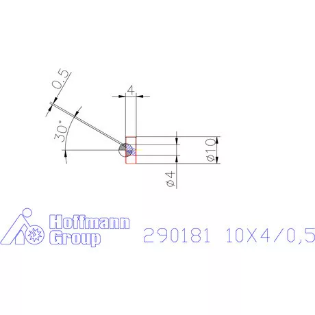 Zeus Recéző görgő PM 10X4/0,5 mm