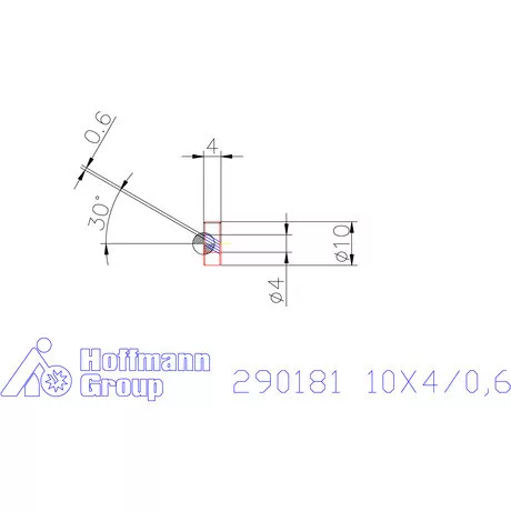 Zeus Recéző görgő PM 10X4/0,6 mm