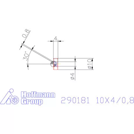 Zeus Recéző görgő PM 10X4/0,8 mm
