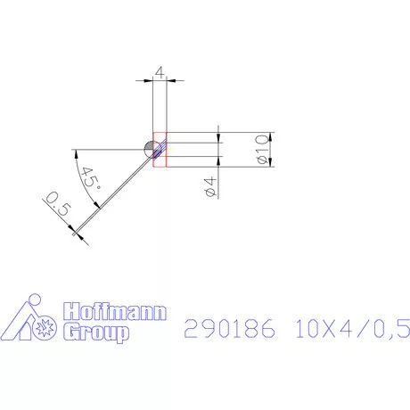 Zeus Recéző görgő PM 10X4/0,5 mm