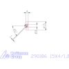 Zeus Recéző görgő PM 15X4/1,0 mm