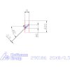 Zeus Recéző görgő PM 20X8/0,5 mm