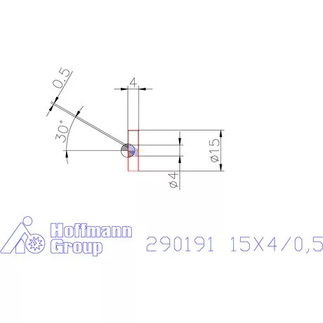 Zeus Recéző görgő PM 15X4/0,5 mm