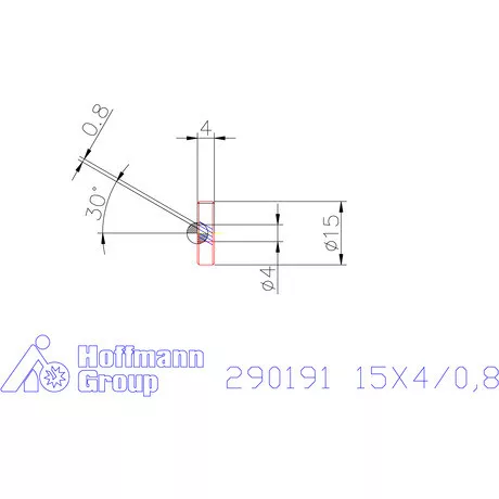 Zeus Recéző görgő PM 15X4/0,8 mm