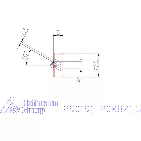 Zeus Recéző görgő PM 20X8/1,5 mm