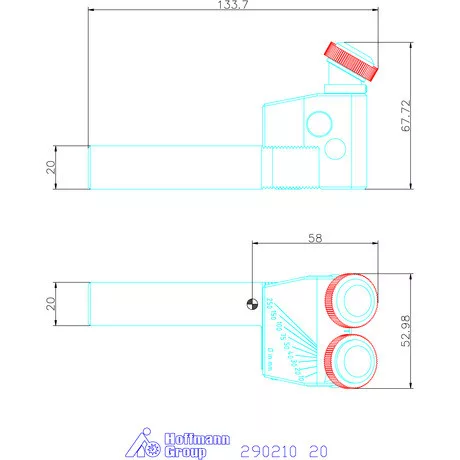Zeus Recéző marószerszám univerzális 20 mm