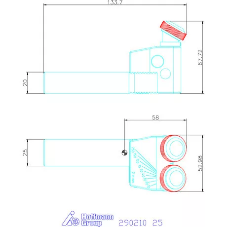 Zeus Recéző marószerszám univerzális 25 mm