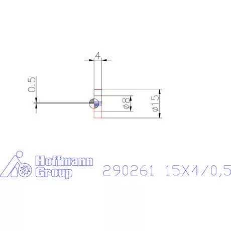 Zeus Recéző görgő PM 15X4/0,5 mm