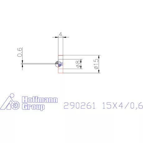 Zeus Recéző görgő PM 15X4/0,6 mm