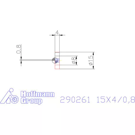 Zeus Recéző görgő PM 15X4/0,8 mm