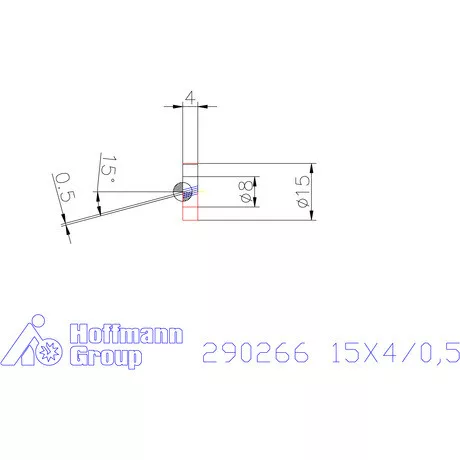 Zeus Recéző görgő PM 15X4/0,5 mm