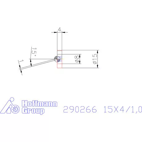 Zeus Recéző görgő PM 15X4/1,0 mm