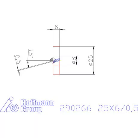 Zeus Recéző görgő PM 25X6/0,5 mm