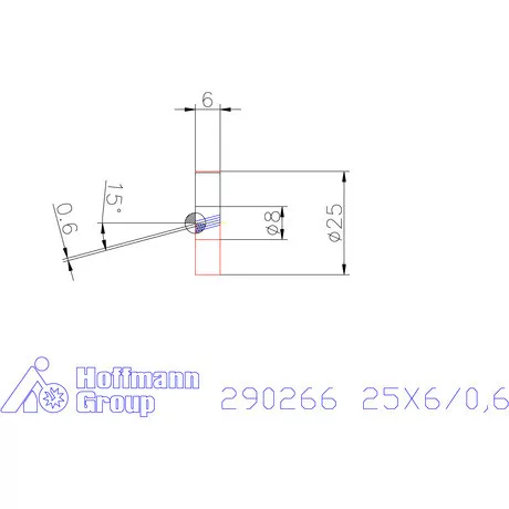 Zeus Recéző görgő PM 25X6/0,6 mm
