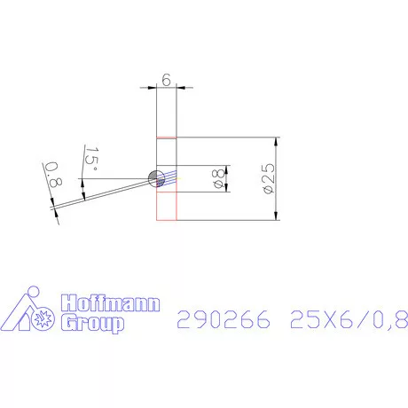 Zeus Recéző görgő PM 25X6/0,8 mm
