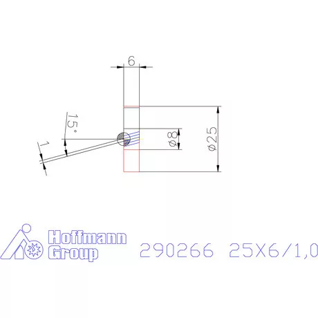 Zeus Recéző görgő PM 25X6/1,0 mm