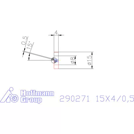 Zeus Recéző görgő PM 15X4/0,5 mm