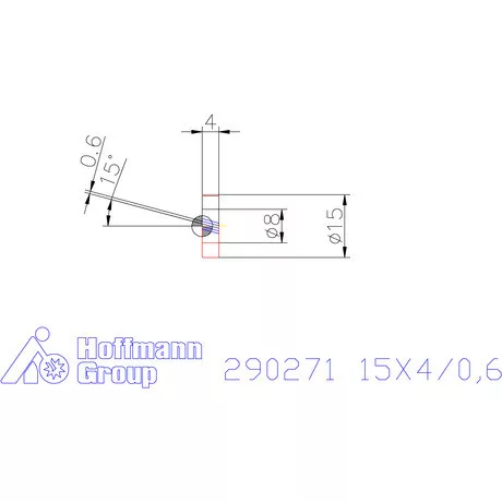 Zeus Recéző görgő PM 15X4/0,6 mm