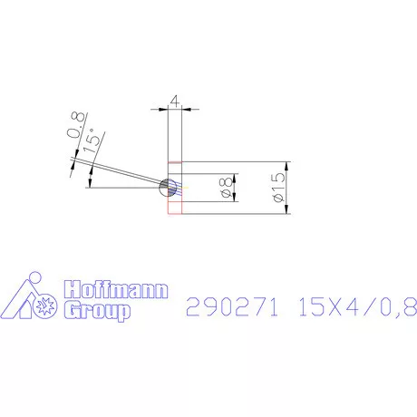 Zeus Recéző görgő PM 15X4/0,8 mm