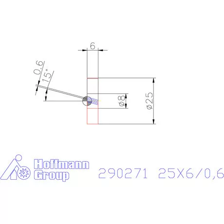 Zeus Recéző görgő PM 25X6/0,6 mm