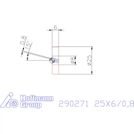 Zeus Recéző görgő PM 25X6/0,8 mm