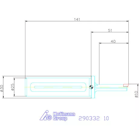 Garant Profil üregelő tartó négyszög forgácsoló betétekhez ⌀ D<sub>S</sub> 25 mm 10 mm