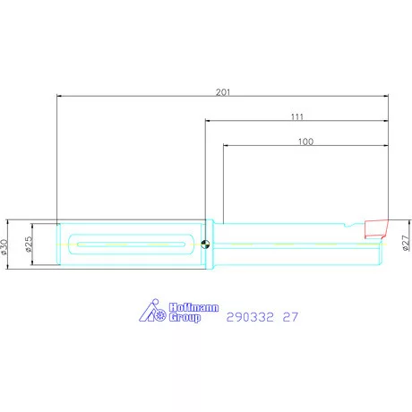 Garant Profil üregelő tartó négyszög forgácsoló betétekhez ⌀ D<sub>S</sub> 25 mm 27 mm