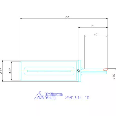 Garant Profil üregelő tartó négyszög forgácsoló betétekhez ⌀ D<sub>S</sub> 32 mm 10 mm