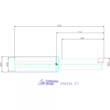 Garant Profil üregelő tartó négyszög forgácsoló betétekhez ⌀ D<sub>S</sub> 32 mm 27 mm