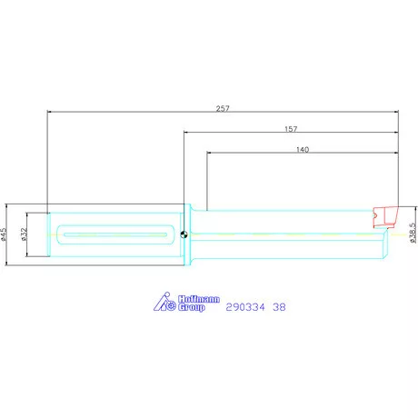 Garant Profil üregelő tartó négyszög forgácsoló betétekhez ⌀ D<sub>S</sub> 32 mm 38 mm