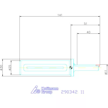 Garant Profil üregelő tartó hatszög forgácsoló betétekhez ⌀ D<sub>S</sub> 25 mm 11 mm