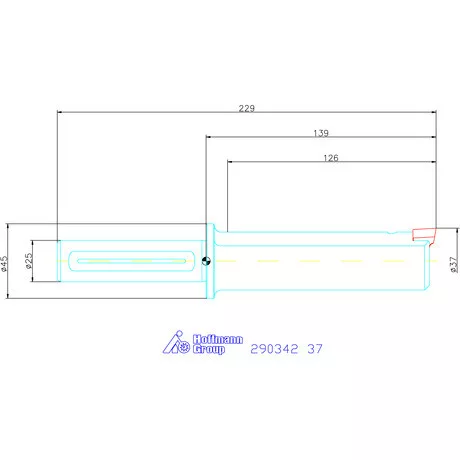 Garant Profil üregelő tartó hatszög forgácsoló betétekhez ⌀ D<sub>S</sub> 25 mm 37 mm