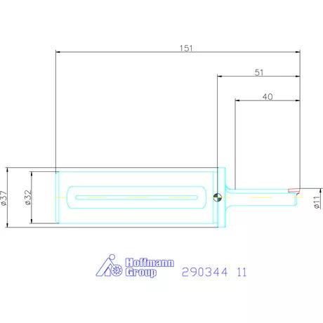 Garant Profil üregelő tartó hatszög forgácsoló betétekhez ⌀ D<sub>S</sub> 32 mm 11 mm