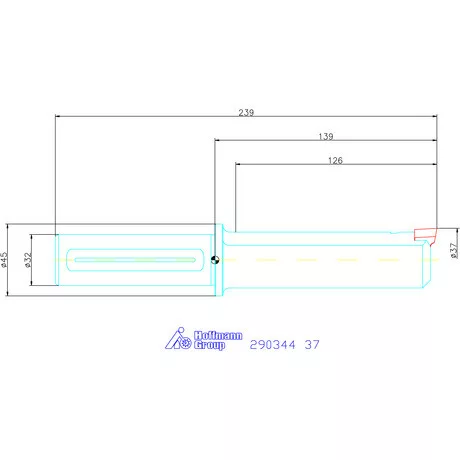 Garant Profil üregelő tartó hatszög forgácsoló betétekhez ⌀ D<sub>S</sub> 32 mm 37 mm