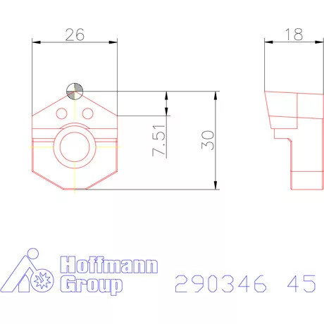 Garant Profil forgácsoló betét Hatszög 45 mm