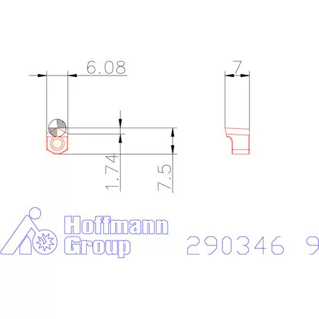 Garant Profil forgácsoló betét Hatszög 9 mm
