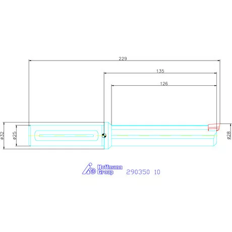 Garant Horonyüregelő tartó, hosszú ⌀ D<sub>S</sub> 25 mm 10 mm