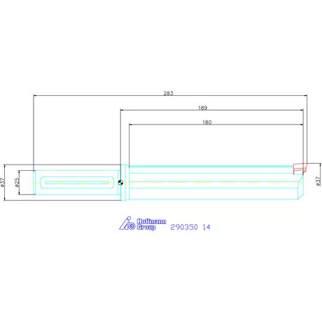 Garant Horonyüregelő tartó, hosszú ⌀ D<sub>S</sub> 25 mm 14 mm