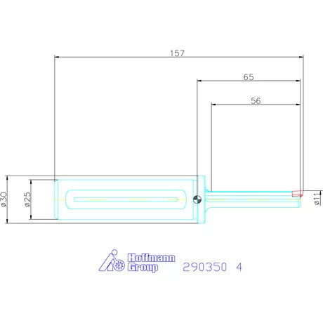 Garant Horonyüregelő tartó, hosszú ⌀ D<sub>S</sub> 25 mm 4 mm
