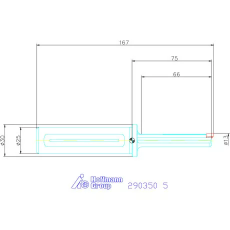 Garant Horonyüregelő tartó, hosszú ⌀ D<sub>S</sub> 25 mm 5 mm