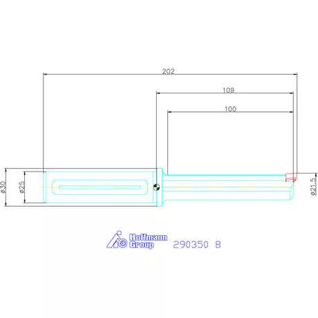 Garant Horonyüregelő tartó, hosszú ⌀ D<sub>S</sub> 25 mm 8 mm