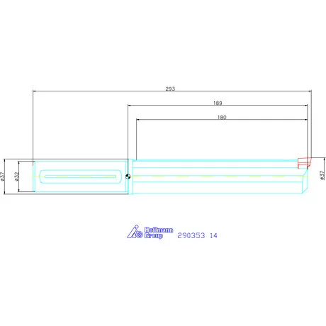 Garant Horony üregelő tartó, hosszú ⌀ D<sub>S</sub> 32 mm 14 mm