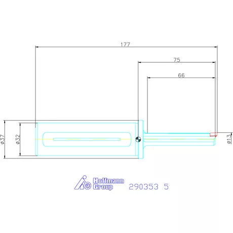 Garant Horony üregelő tartó, hosszú ⌀ D<sub>S</sub> 32 mm 5 mm