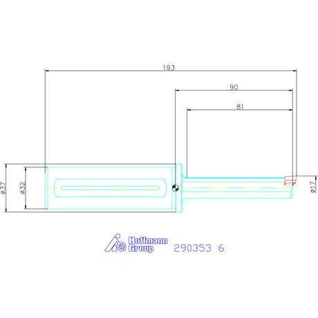 Garant Horony üregelő tartó, hosszú ⌀ D<sub>S</sub> 32 mm 6 mm