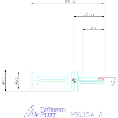 Garant Horony üregelő tartó, standard ⌀ D<sub>S</sub> 20 mm 2 mm