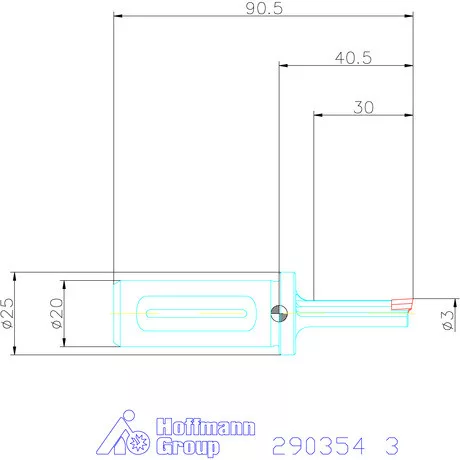 Garant Horony üregelő tartó, standard ⌀ D<sub>S</sub> 20 mm 3 mm