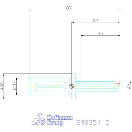 Garant Horony üregelő tartó, standard ⌀ D<sub>S</sub> 20 mm 5 mm